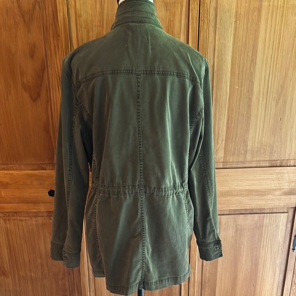 Lucky Brand Olive Night Utility distressed Jacket in XL - Picture 2 of 14